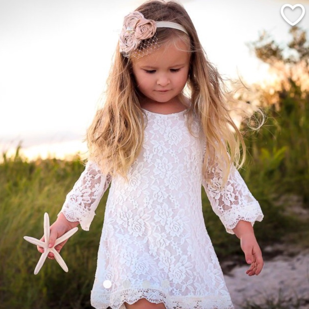 Boho flower girl dress